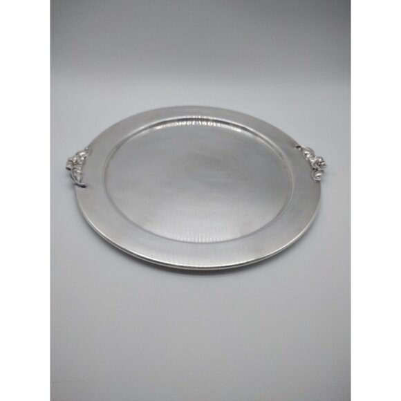 Vintage Saks Fifth Avenue 12" Silverplate Platter, Candy Jewelry Trinket Tray - Picture 3 of 17